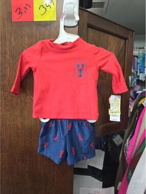 3m brand new swimsuit with rash guard from carter's item 349